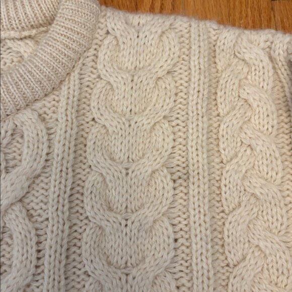 Aran Crafts Ireland 100% Wool Fisherman Cable Knit Sweater – XL - Picture 3 of 8